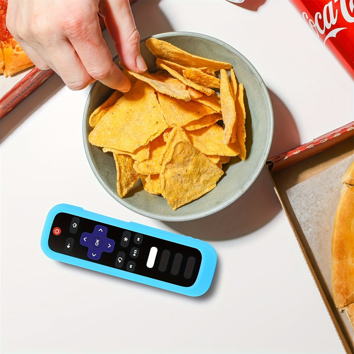 Fundas de silicona con luz en la oscuridad para control remoto con cordón duraderas, suaves y fáciles de instalar