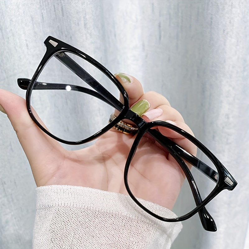 Unisex PC Frame Glasses with Clear Polycarbonate Lenses and Gradient Design