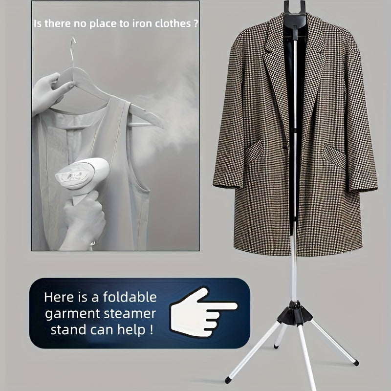 Moslashuvchan balandlikdagi alyuminiy kiyimlar bug'ini chiqaruvchi stand, sayohat va uy uchun yig'iladigan kiyimlar qatori