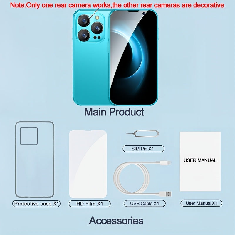 Мини смартфон 3.0 дюйма 2ГБ ОЗУ 16ГБ ПЗУ Dual SIM Распознавание лица Android 9.0