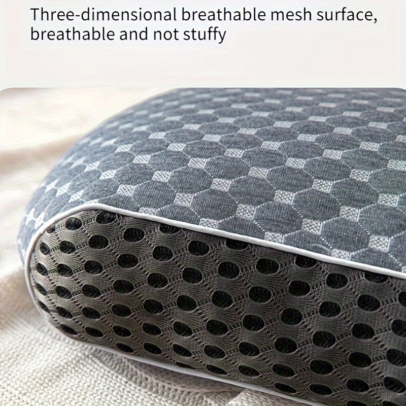 Cervical Pillow Set 2 Pack Memory Foam Orthopedic Neck Support Breathable Cover