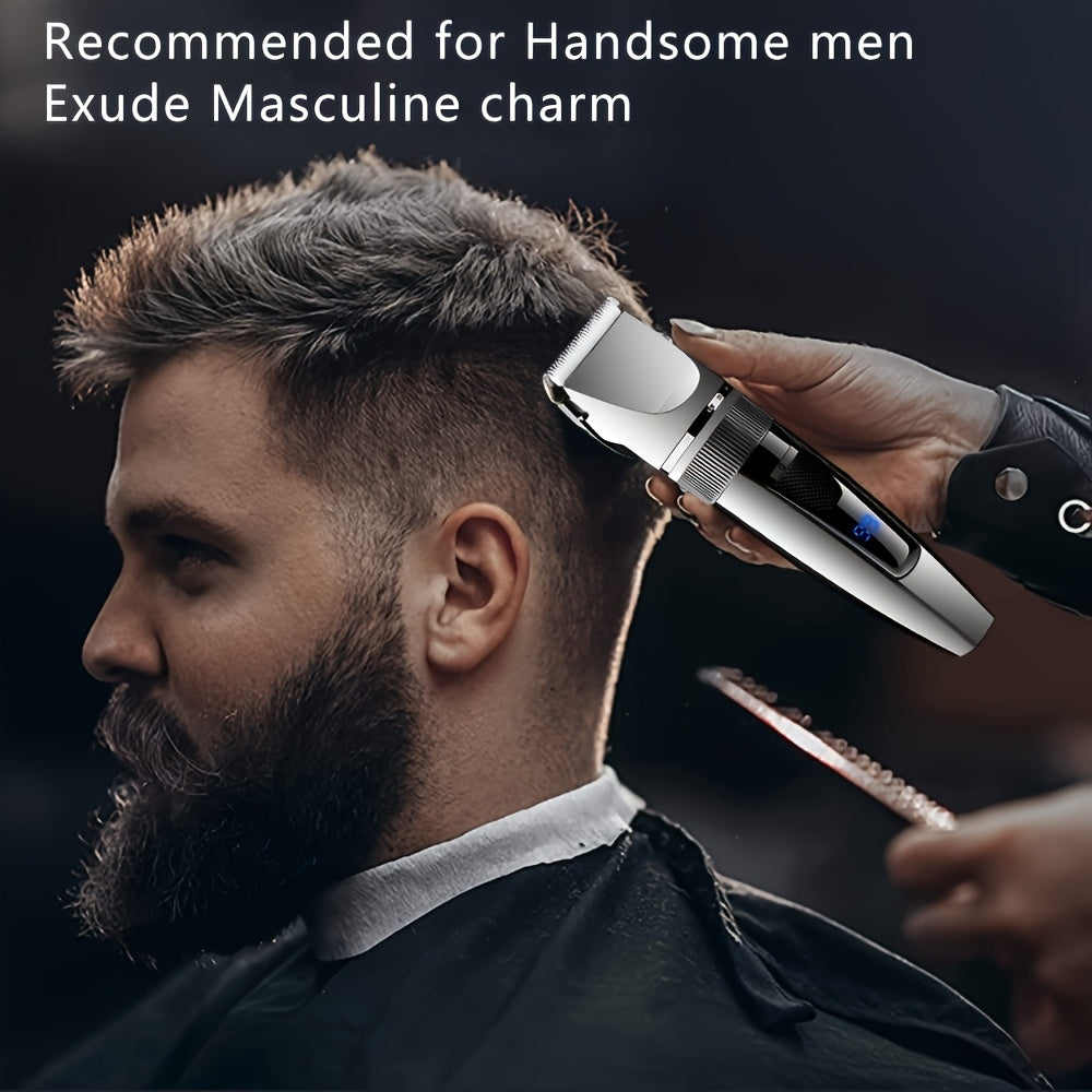 Professional Cordless Hair Clippers USB Rechargeable 1200mAh Lithium Battery