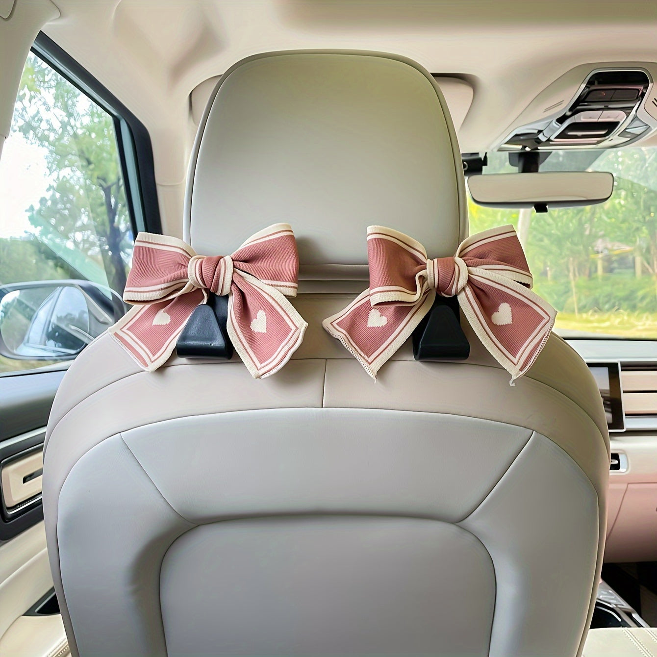 2Pcs Car Seat Hooks ABS Resin Storage for Umbrellas Bags Auto Interior Accessories