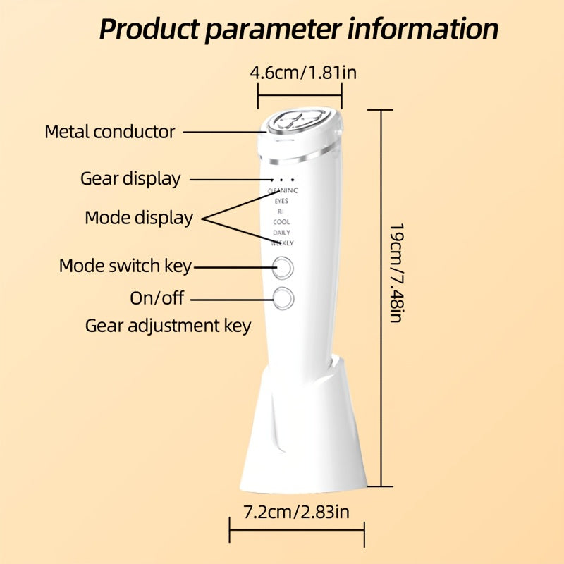 6-in-1 Home Beauty Device with Hot Cold Compress Rechargeable Skin Care Massage