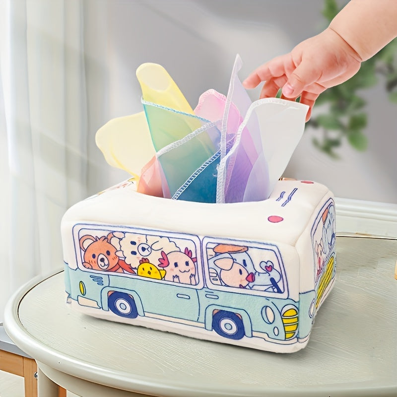 Sensory Toy for Children Polyester Tissue Box Tear-Resistant Hand Exercise Educational Toy for Boys and Girls