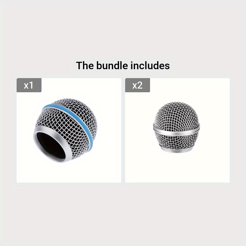 Metal Mesh Microphone Head Accessories for Shure Handheld Microphones Replacement Heads
