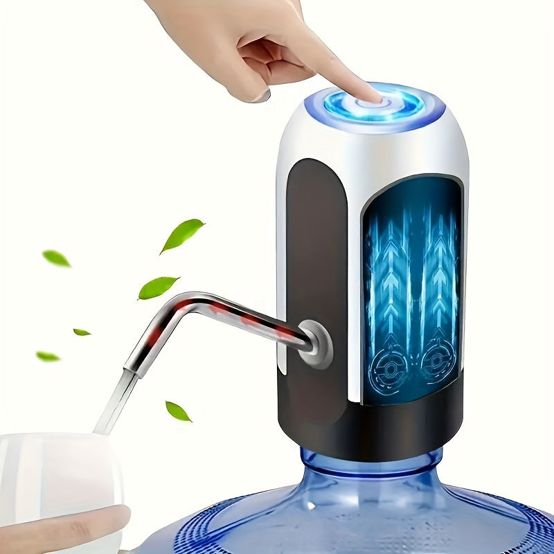 Rechargeable Water Pump for 11.36-18.93 Liter Bottles Camping Home Use USB Battery