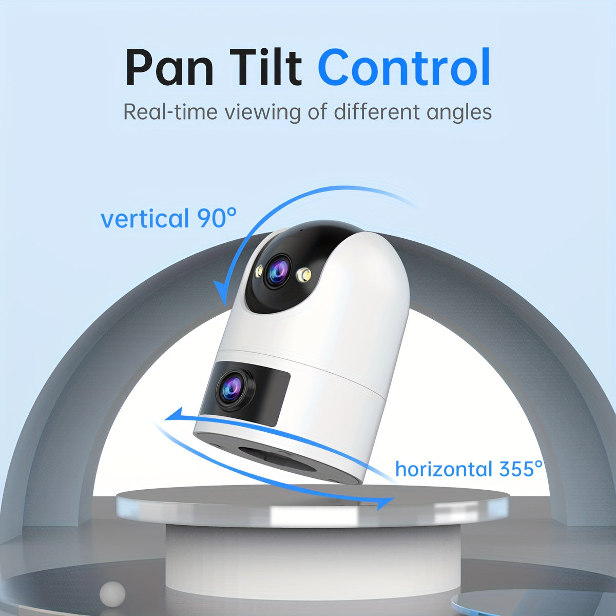 Ikki 4K linzali simsiz kuzatuv kamerasi, to'liq rangli tungi ko'rish, ikki tomonlama ovozli aloqa, 360° qamrov, harakatni aniqlash, o'rnatilgan AP hotspot, 2.4G/5G tarmoqlarini qo'llab-quvvatlash.
