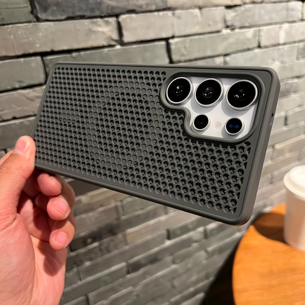 Ventilated PC Phone Case for Samsung Galaxy S24 S23 S22 Ultra Plus Wireless Charging Magnetic Compatibility