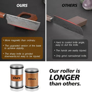 Aluminum Alloy Knife Sharpener with Non-Slip Base and Compact Design