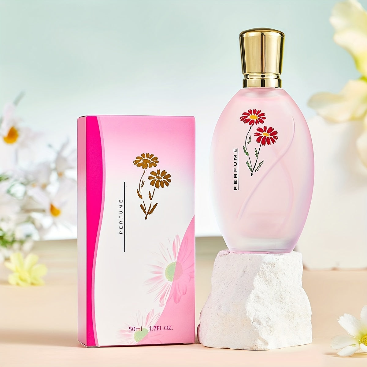 Women's Floral Eau de Toilette Spray Long-Lasting Osmanthus Rose Jasmine Lavender Gardenia Gift