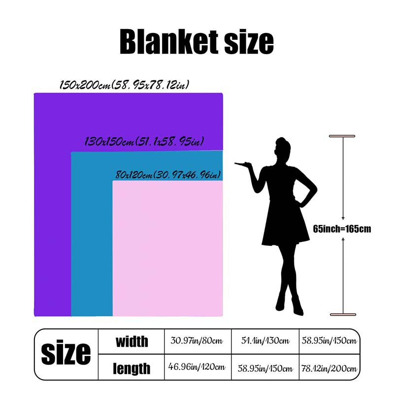 Printed Fleece Blanket for Sofa Bed Camping with River Plate Design