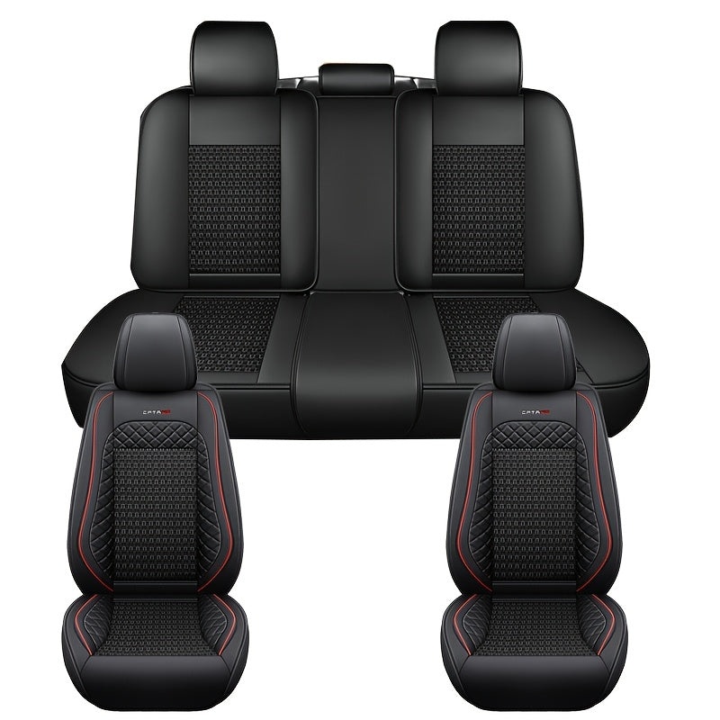 Универсальные прочные чехлы на автомобильные сиденья износостойкие на пять человек, устойчивые к пятнам