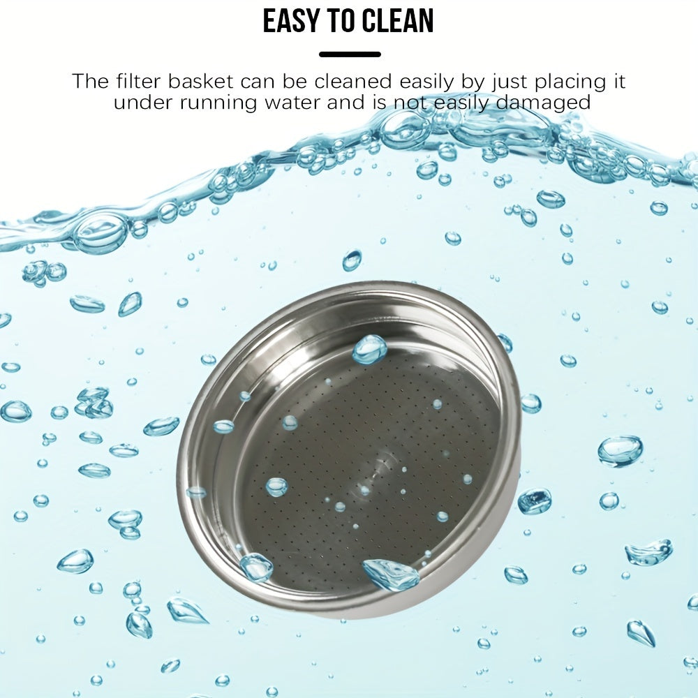 Stainless Steel Espresso Filter Basket Double Layer 51mm for Portafilters