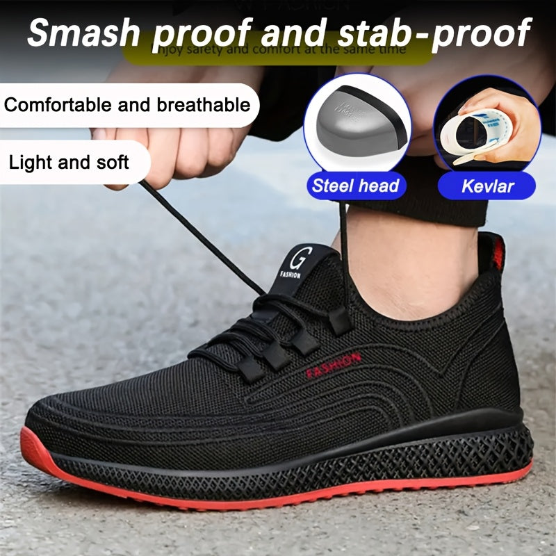 Women's Work Shoes Anti-Puncture Safety Lightweight Breathable Shoes