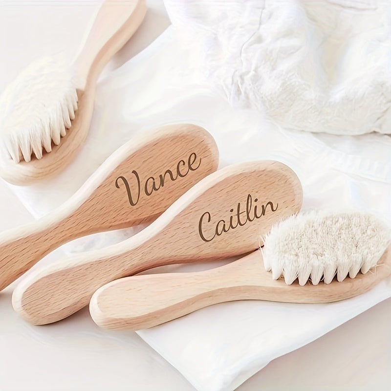 Custom Engraved Baby Hair Brush for Newborns, Shower Gift, Keepsake