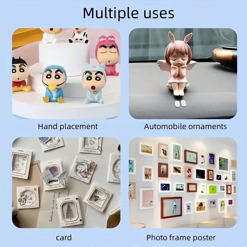 100 Clear Reusable Mounting Stickers for Pictures Balloons Posters