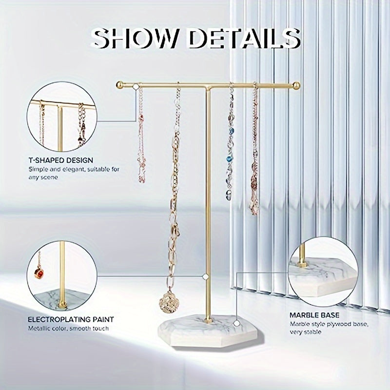 Органайзер для украшений в скандинавском стиле с съемной дисплей-стойкой из МДФ для серег, ожерелий и браслетов