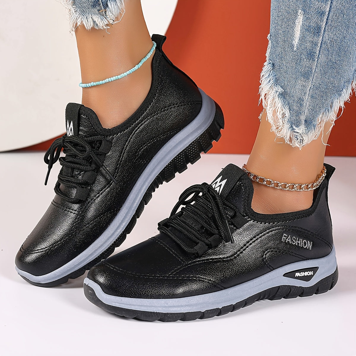 Women's Lightweight Casual Slip-On Sneakers for Middle-Aged and Elderly Comfortable Soft Sole