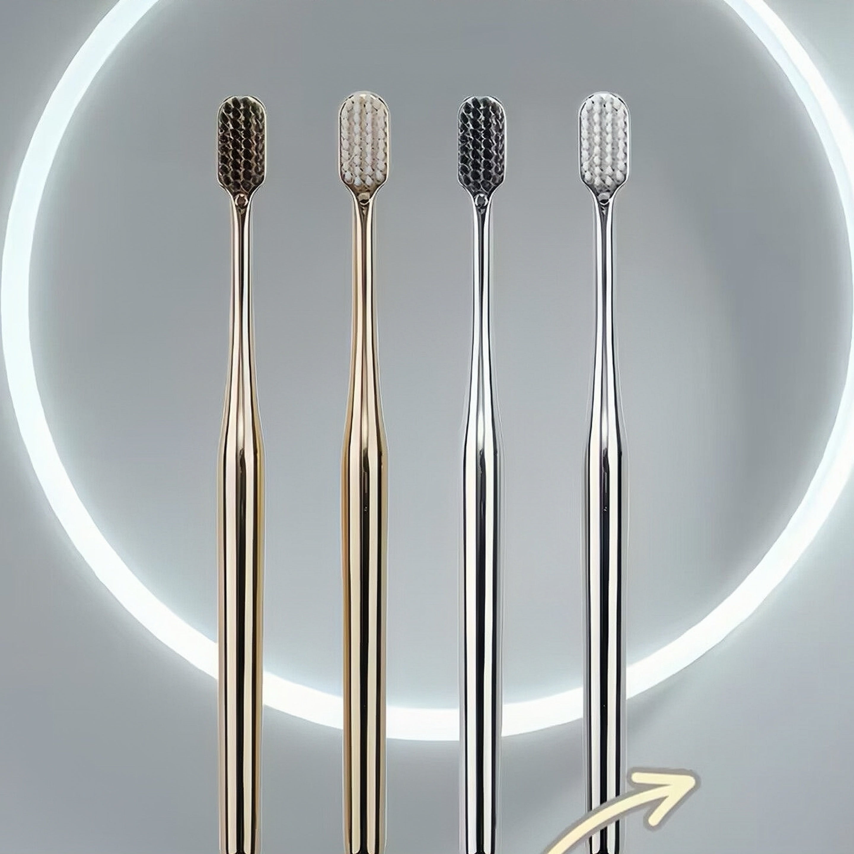 Luxury Soft Bristle Toothbrush Set for Adults with Sensitive Gums and Deep Cleaning