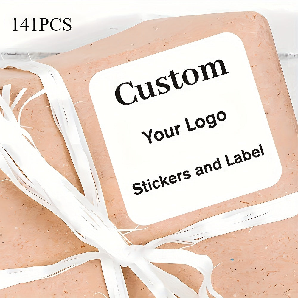 Custom Stickers Waterproof UV Resistant Sturdy Paper for Business, Wedding, Gift Packaging