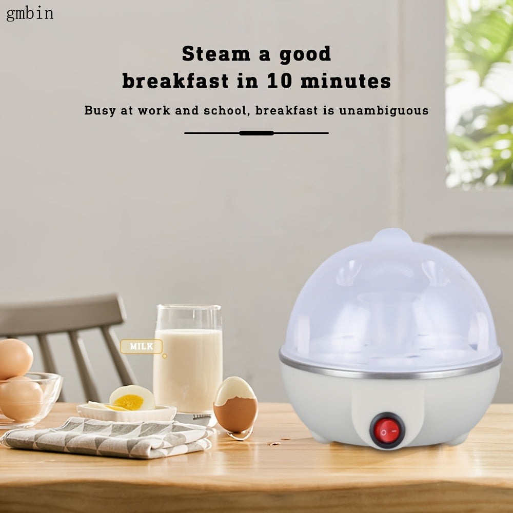 Egg Cooker Automatic Power-Off Steamer for 7 Eggs Multi-Function Single-Layer