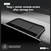 Center Console Storage Box ABS Material Screen Back Tray with Anti-slip Mat for SUV