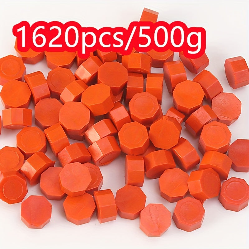 1620pcs 500g Octagonal Sealing Wax Particles for Envelope Gift Box DIY Retro Bulk Sealing Wax