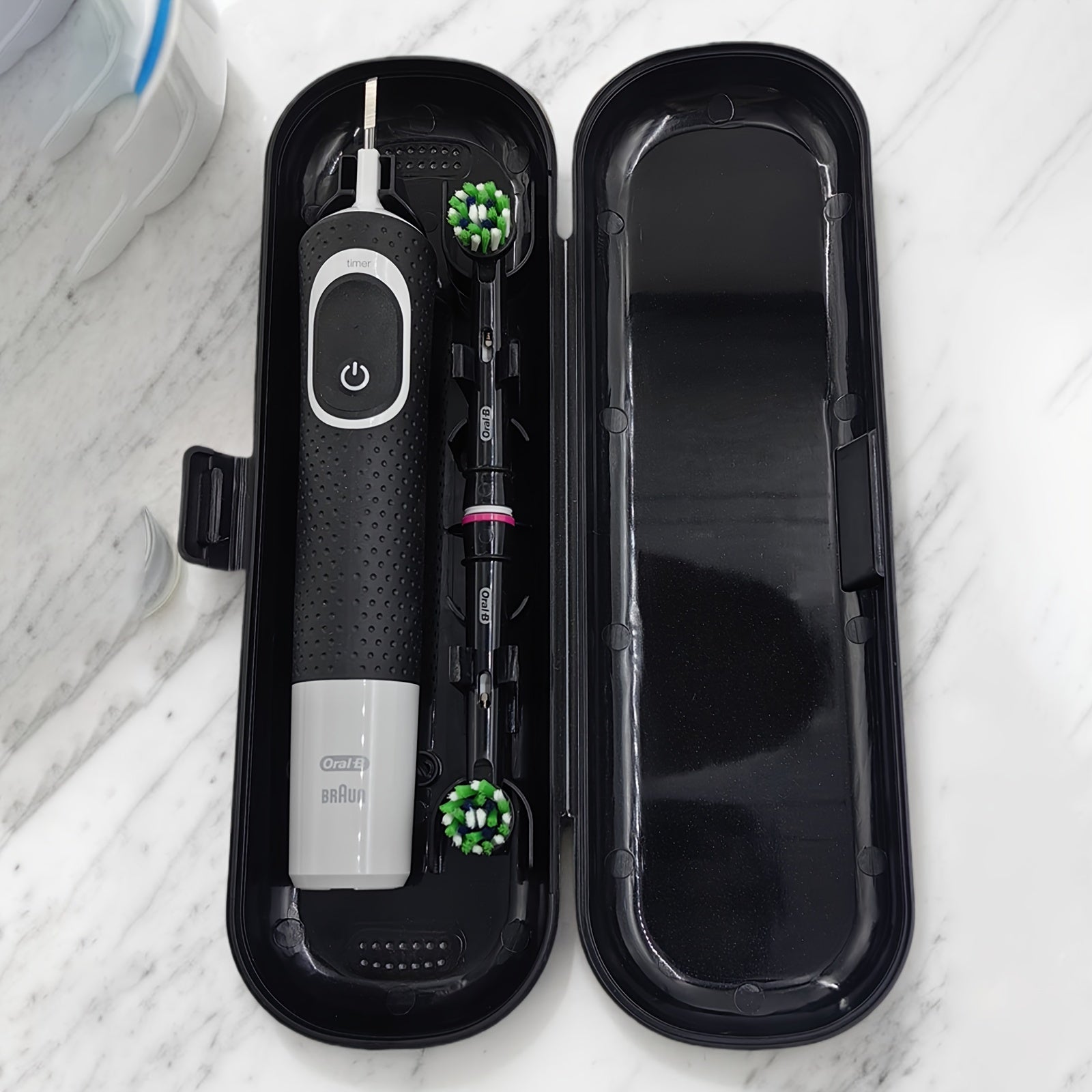 Universal Electric Toothbrush Storage Box Emerald Green Plastic Case