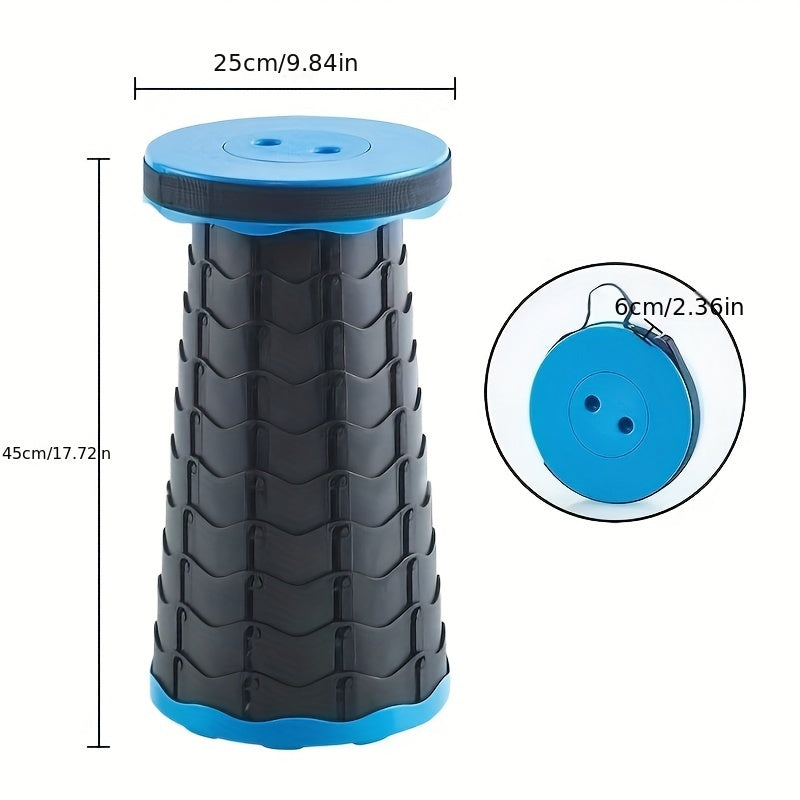 2025 Portable Rainbow Folding Chair Lightweight Plastic Outdoor Camping Stool