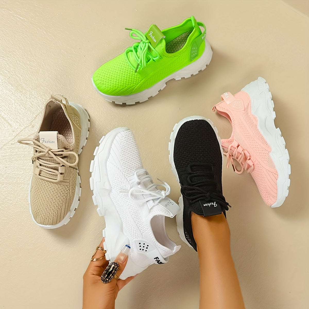 Women's Mesh Athletic Sneakers Comfortable Cushioned Lightweight Running Shoes