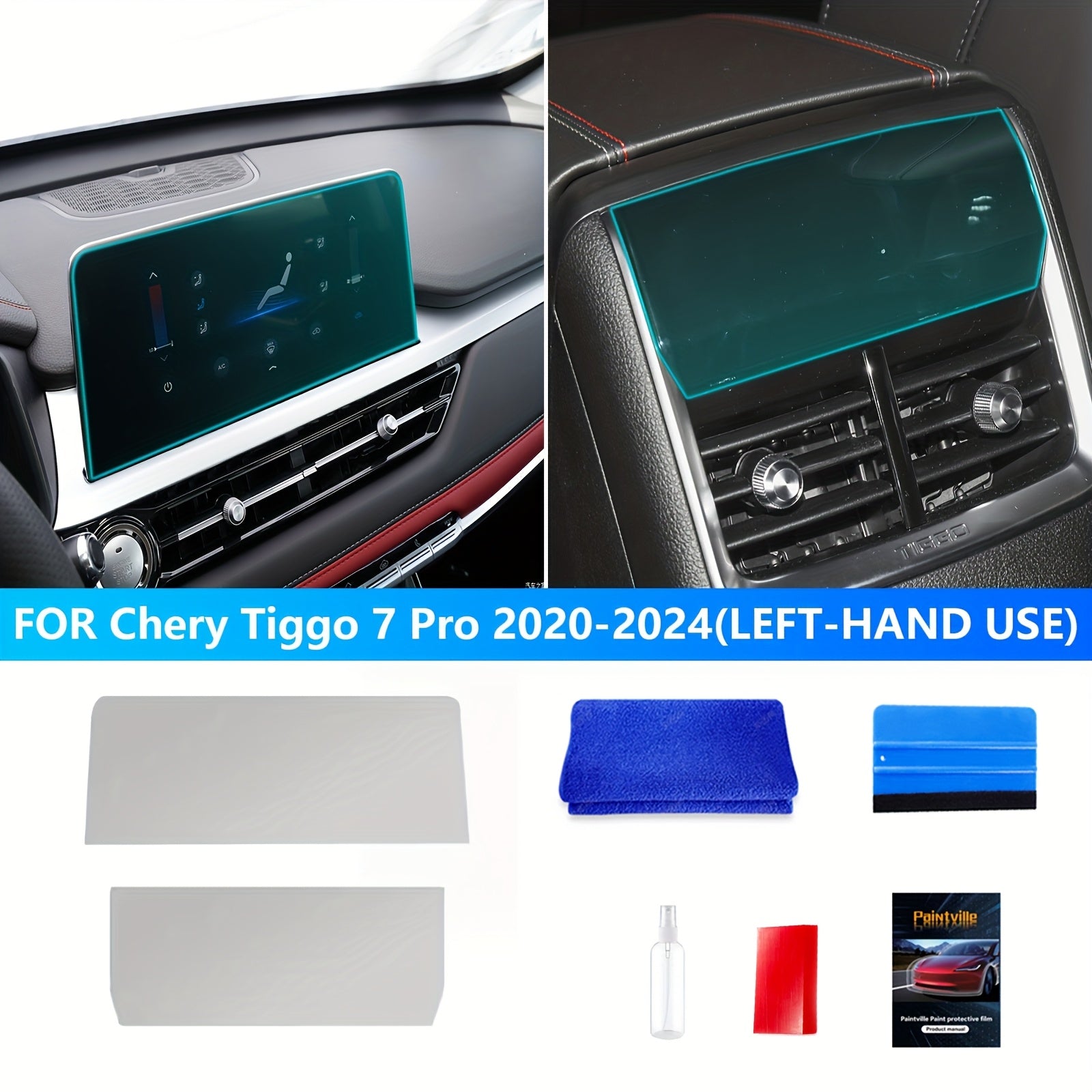 Protective Car Film TPU 8.5 Mil Thickness for Chery Tiggo 7 Pro Left Drive