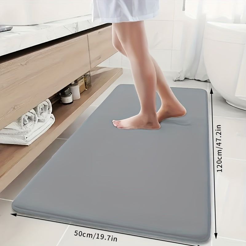 Coral Fleece Non-slip Quick-Drying Bath Mat for Bathroom Kitchen Laundry Bedroom