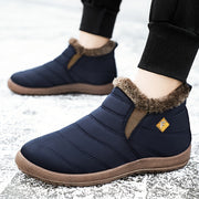 Women's Embroidered Ankle Boots Warm Snow Flat Short Boots