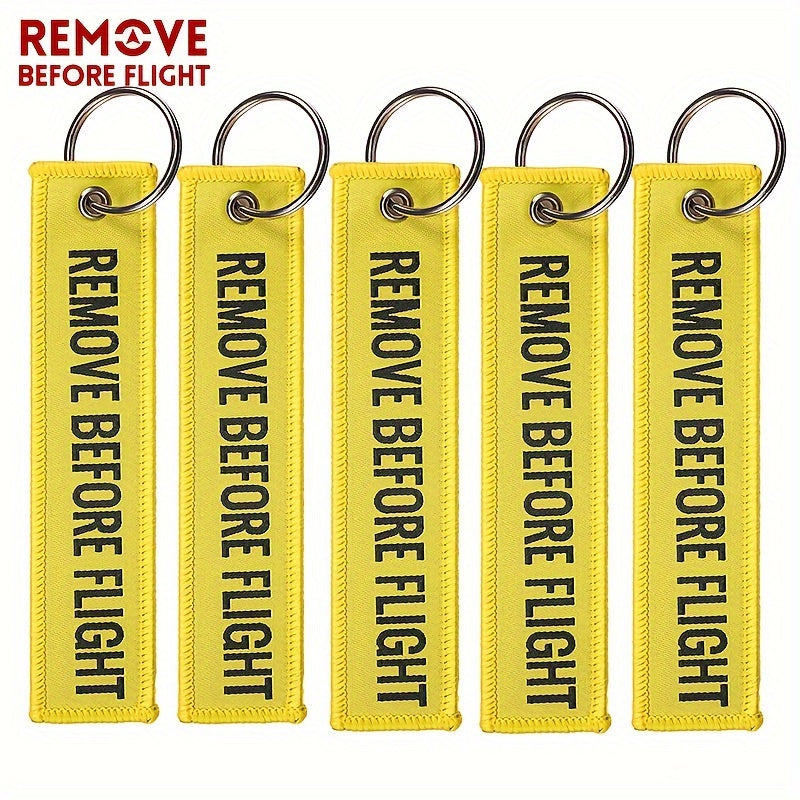 Bundle of 50 Remove Before Flight Woven Keychains for Pilots and Aviation Fans