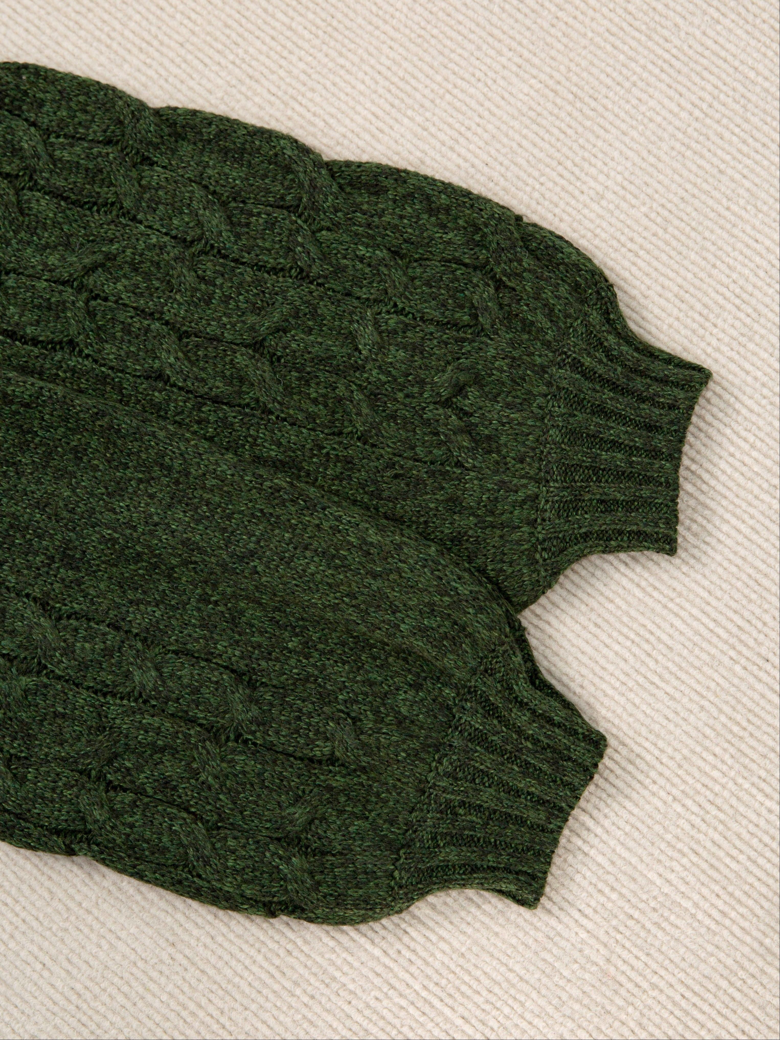 Plus Size Off-Shoulder High Neck Cable Sweater Striped Grey White Pullover