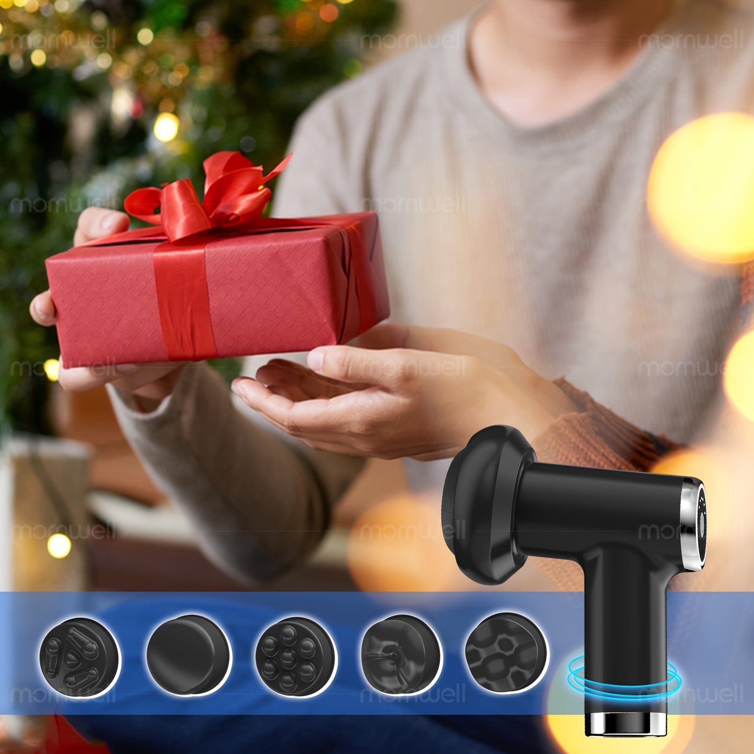 Dispositivo de modelado corporal ajustable de 6 velocidades con accesorios removibles y recargable