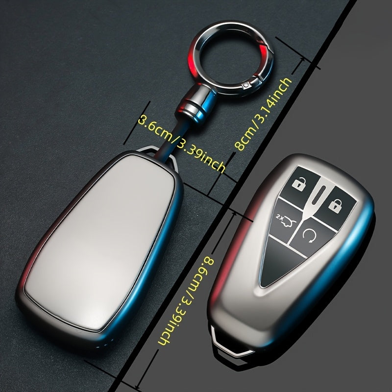 Universal TPU Car Remote Key Fob Cover Gray Slim Shockproof Protective Shell