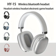 Wireless On-Ear Headphones Noise Cancelling with Retractable Cable Touch Controls for Gaming and Entertainment