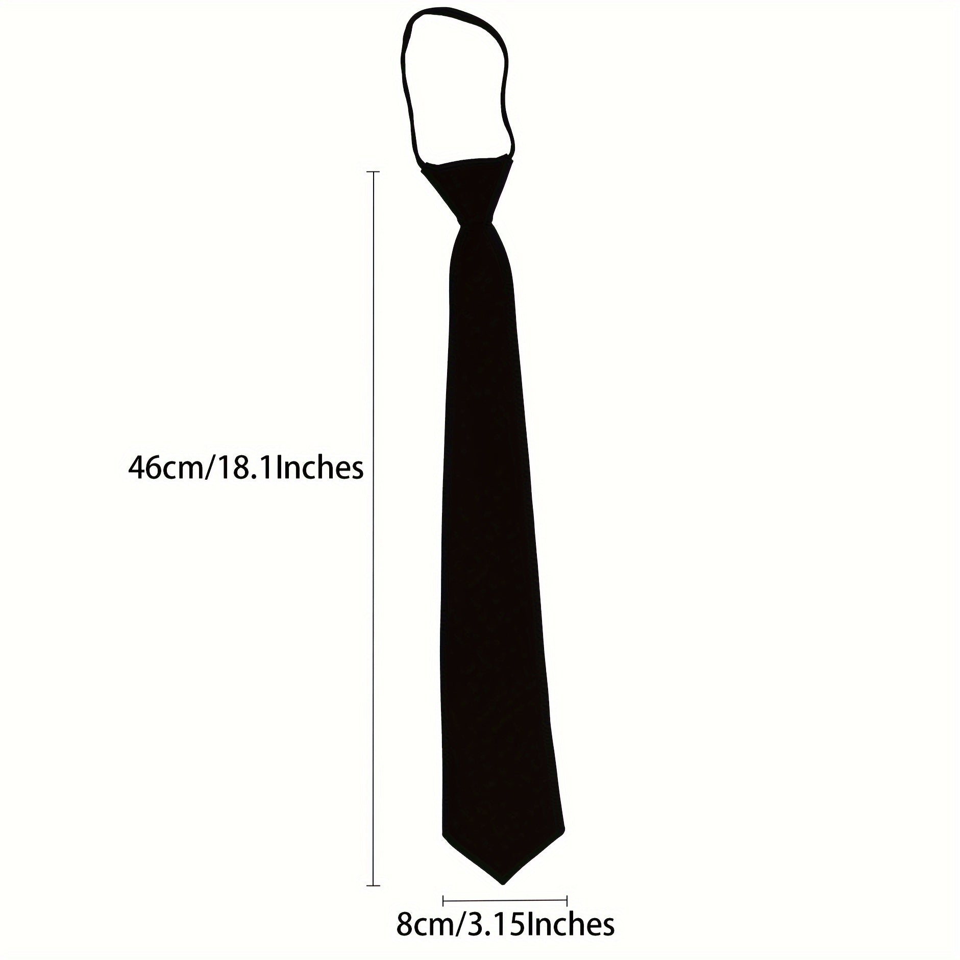 Black No-Tie Adjustable Bow Tie for Formal Business and Wedding Attire