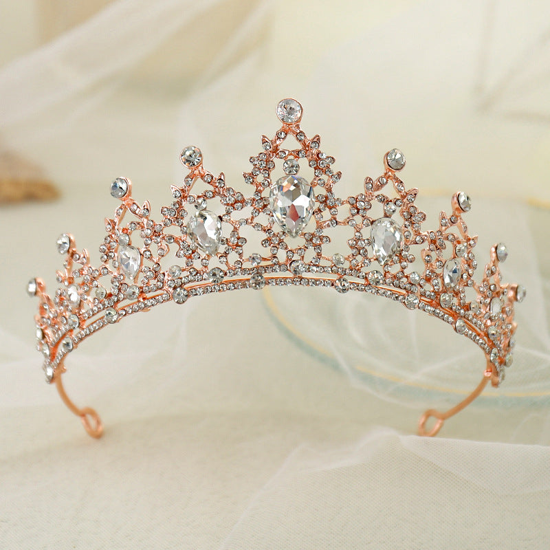 Princess Crown for Women and Girls, Queen Tiara, Elegant Silver Headpiece
