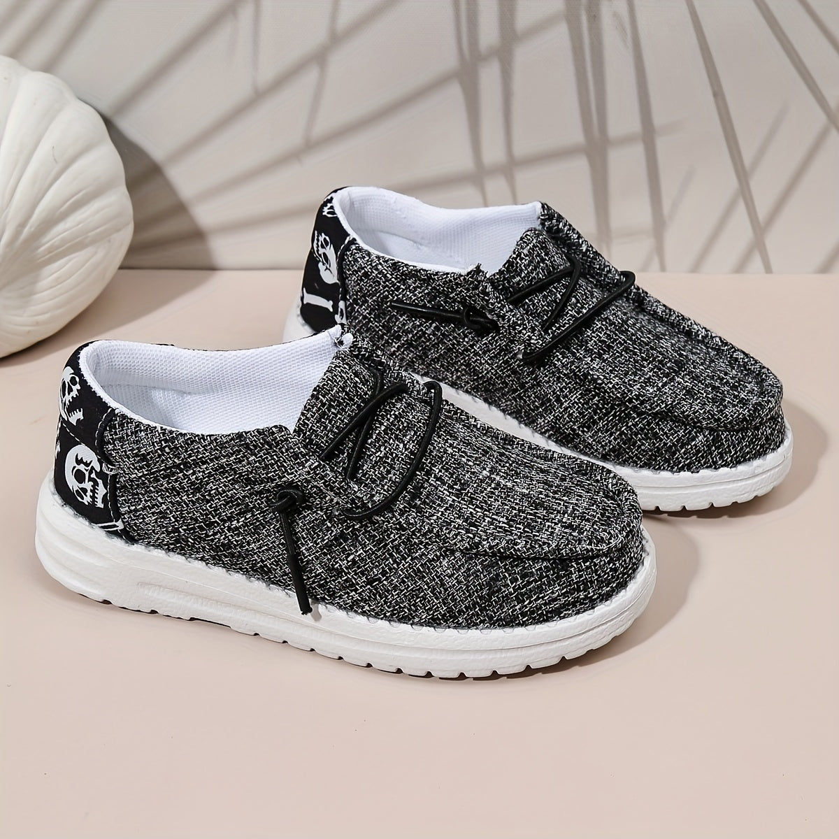 Yigitlar uchun Slip-On Loaferlar, kundalik, nafas oladigan, engil, barcha mavsumlar uchun mato EVA poyabzal