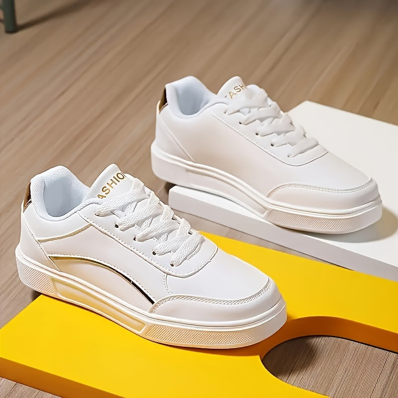Ayollar uchun nafas oladigan slip-on sport poyabzali, engil oq rangli kundalik yurish poyabzali