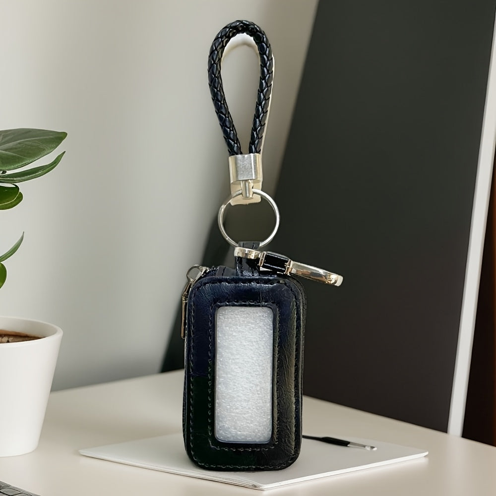 Universal PU Leather Car Key Fob Case Black Burgundy Blue Brown Key Protector