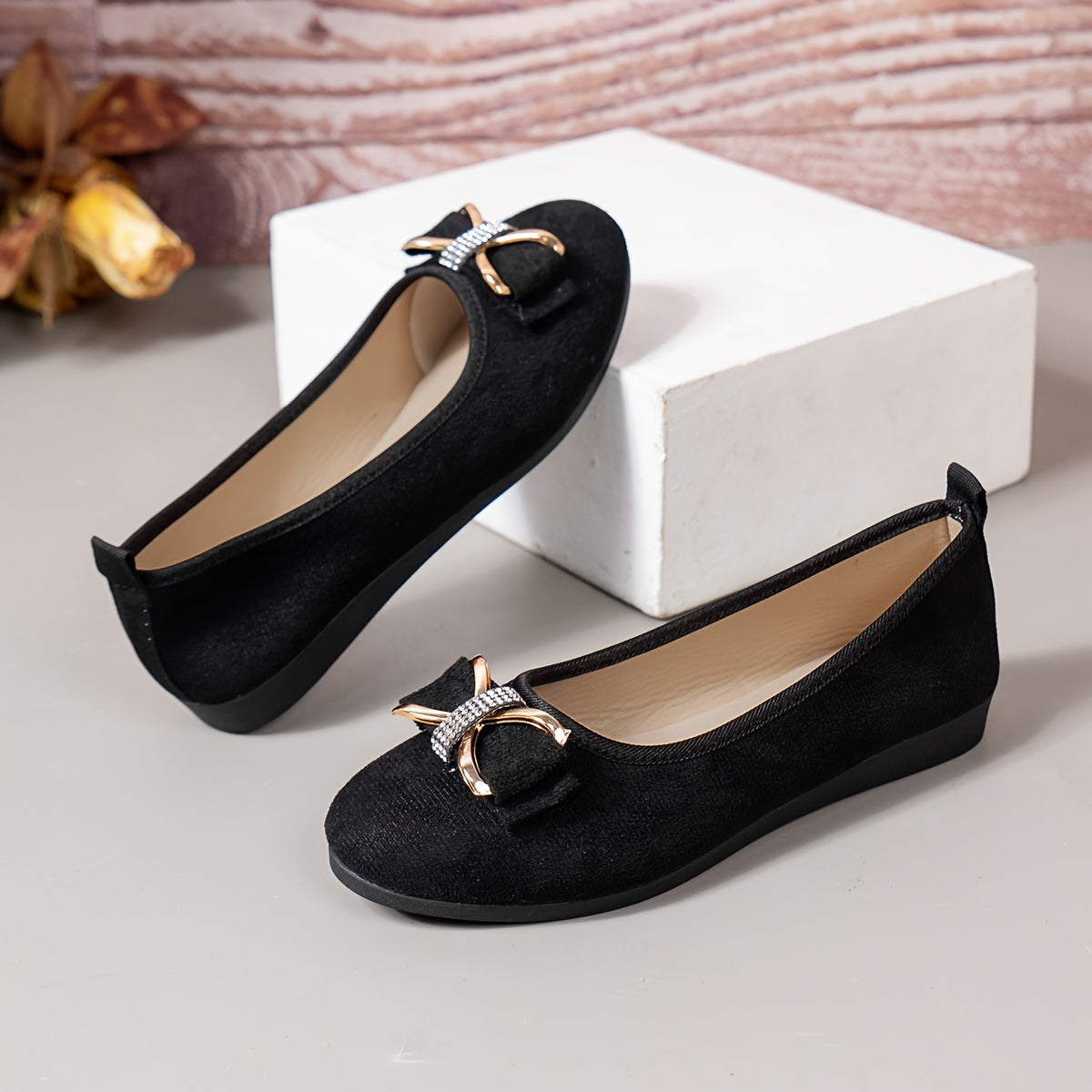 Zapatillas slip-on para mujer con forro de pelo sintético, plantilla transpirable y suela de goma