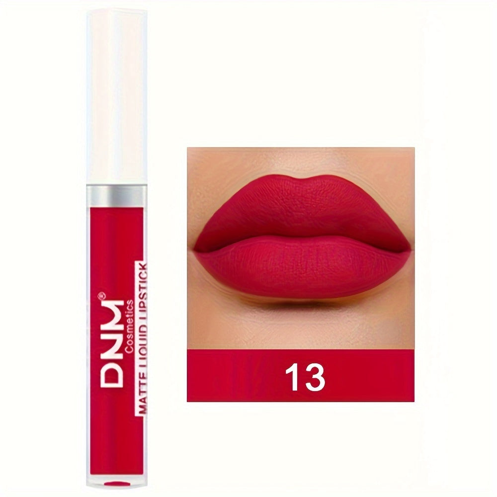 Brillo de labios mate a prueba de agua de larga duración para mujer con múltiples colores