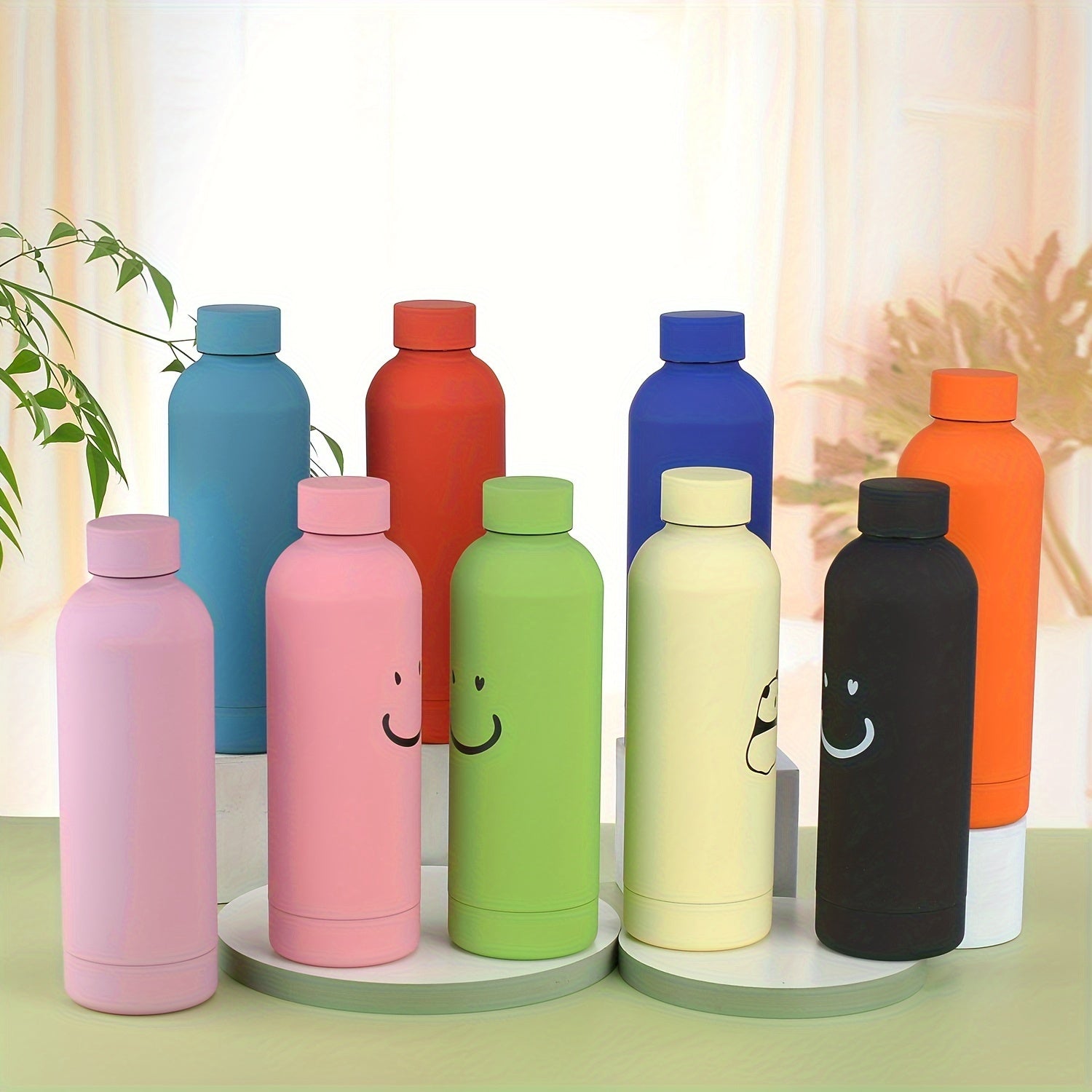 Insulated Stainless Steel Water Bottle 16oz Reusable Portable for Travel Office