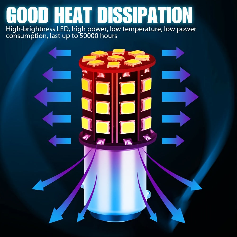4 ta paket oq LED avtomobil chiroqlari 1157 33-SMD uchun avtomobil, yuk mashinasi, SUV va pikap