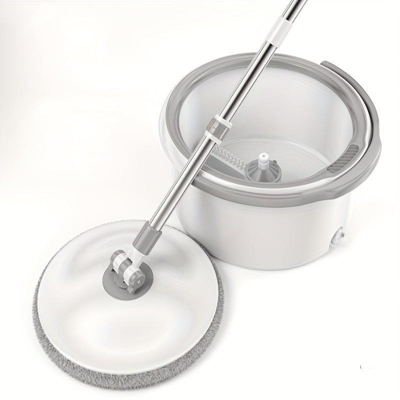 Qo'l bilan ishlatish mumkin bo'lgan aylanuvchi mopa to'plami, oson siqish va oqava suvni ajratish xususiyatiga ega, yashash xonalarini, hammomlarni, hojatxonalarni, oshxonalarni va pollarni tozalash uchun ideal.