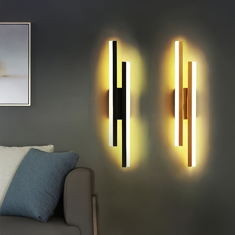 LED Wall Sconce Flush Mount Aluminum Shade 3000K Hardwired for Bedroom